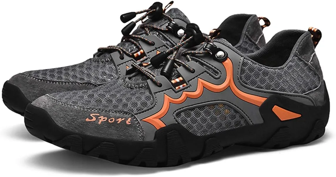 JOYVIP Men's Quick-Drying Swimming Aqua Beach Shoes Lightweight Mesh Hiking Sneakers