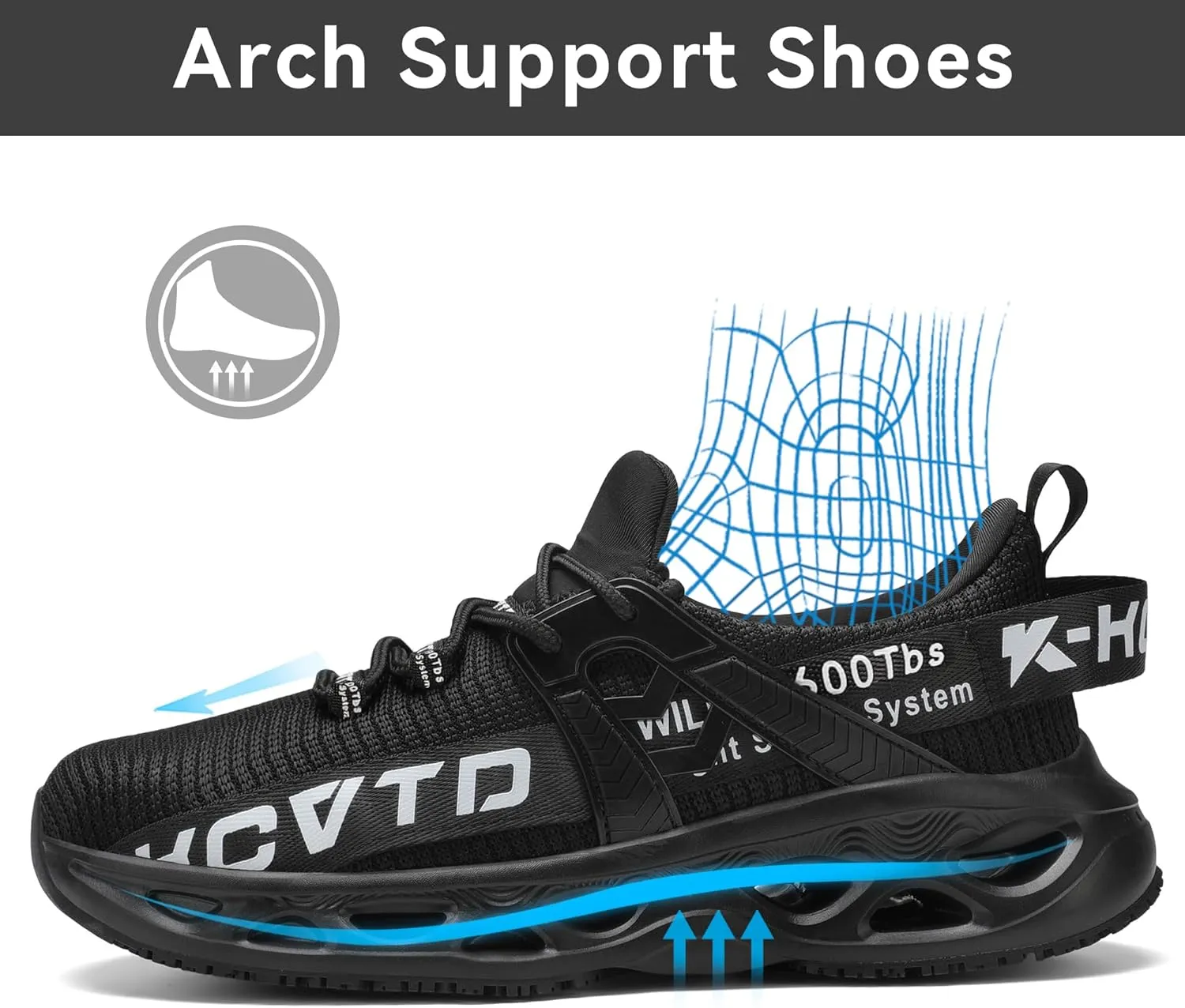 KCVTD Steel Toe Shoes for Men Safety Work Shoes Women Indestructible Steel Toe Sneakers Puncture Proof Slip Resistant Construction Shoe