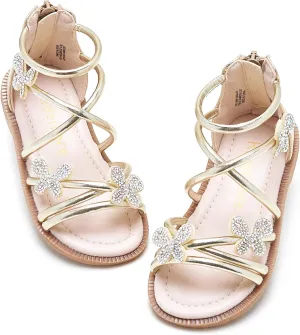 Kiderence Toddler Girls Sandals Little Girls Kids Summer Shoes Toddler Sandals