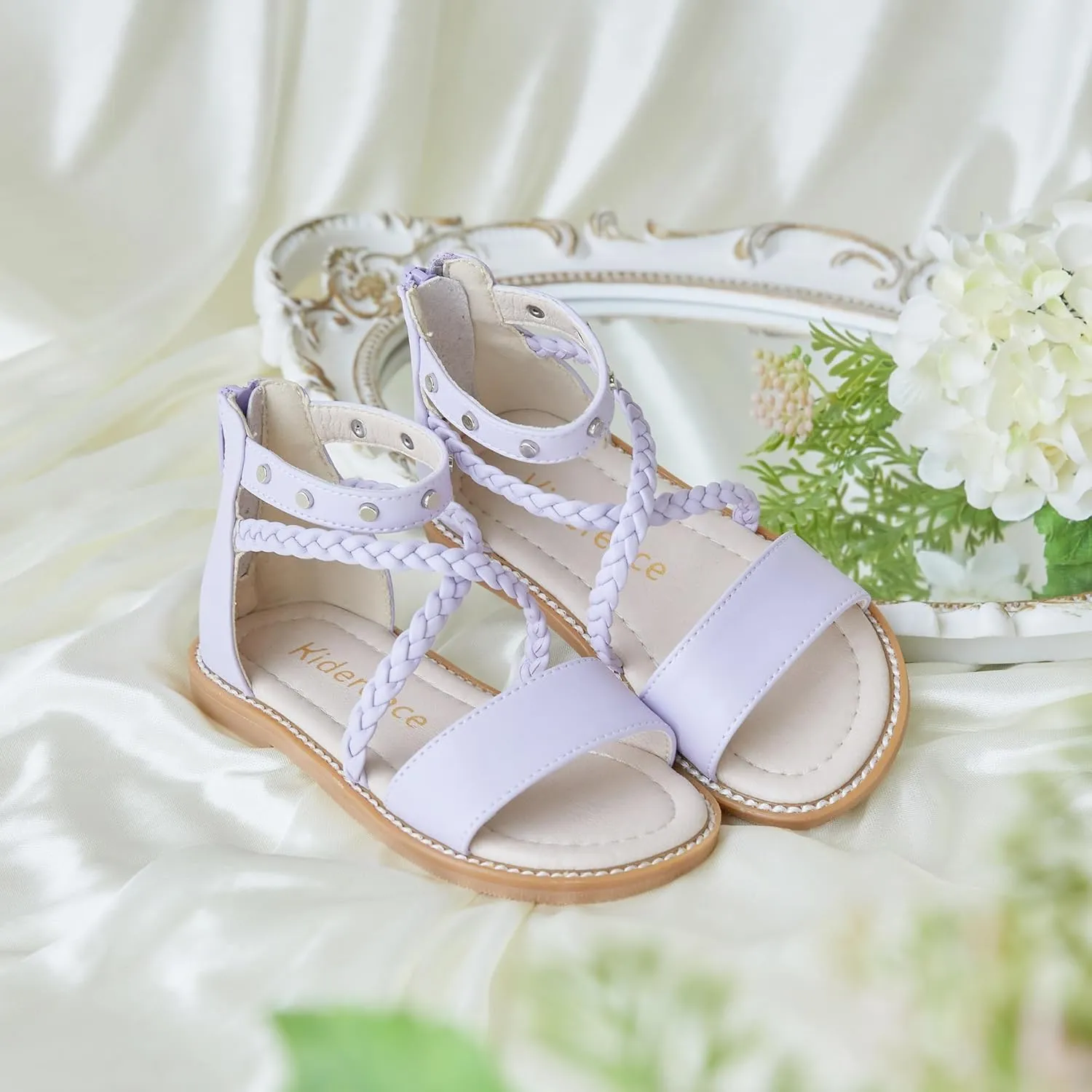 Kiderence Toddler Girls Sandals Little Girls Kids Summer Shoes Toddler Sandals