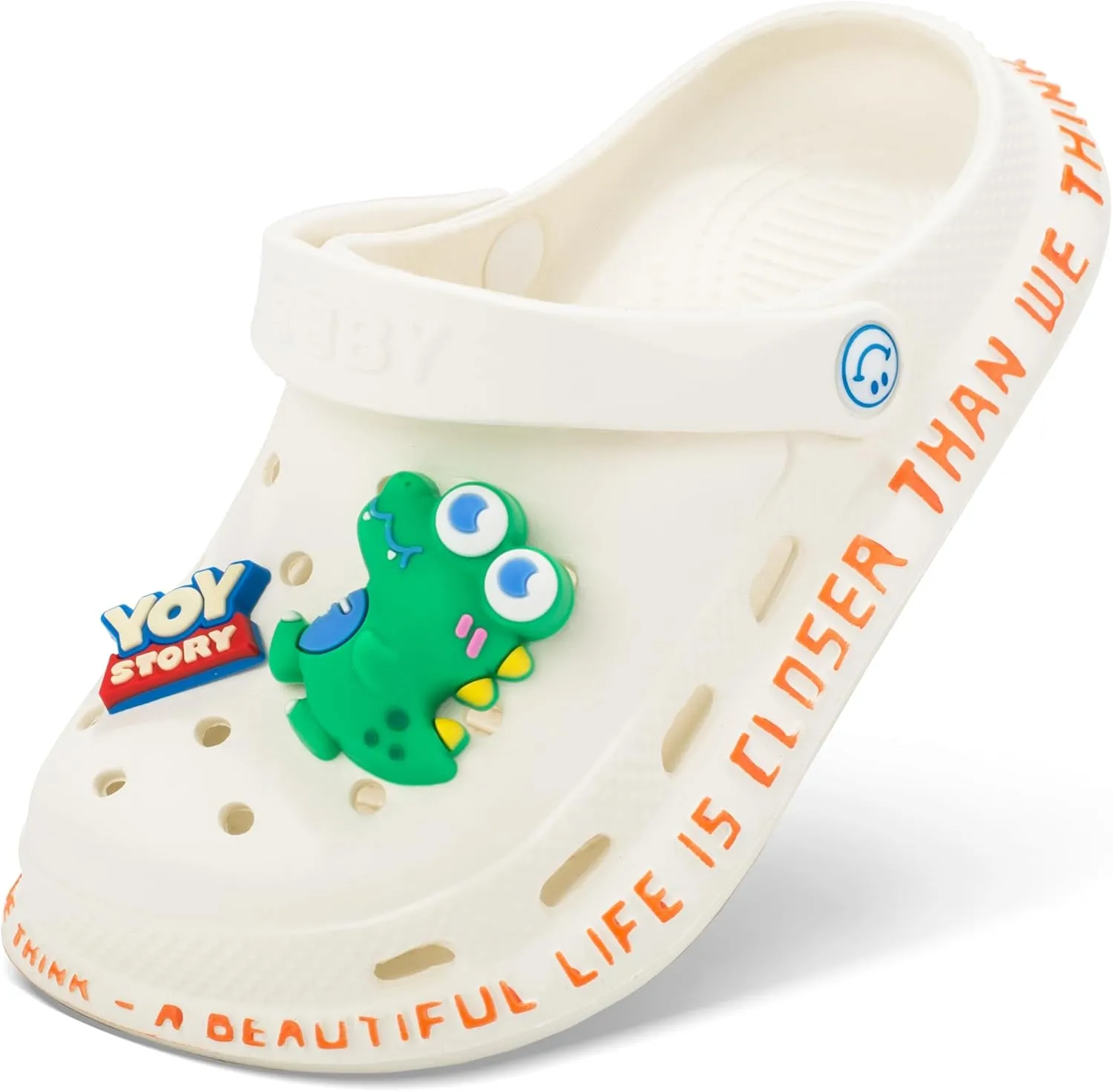 Kid's Clogs Slides Boys Girls Slippers Beach Sandals Garden Shoes with Cute 3D-DIY Decorations(Toddler/Little/Big Kids)
