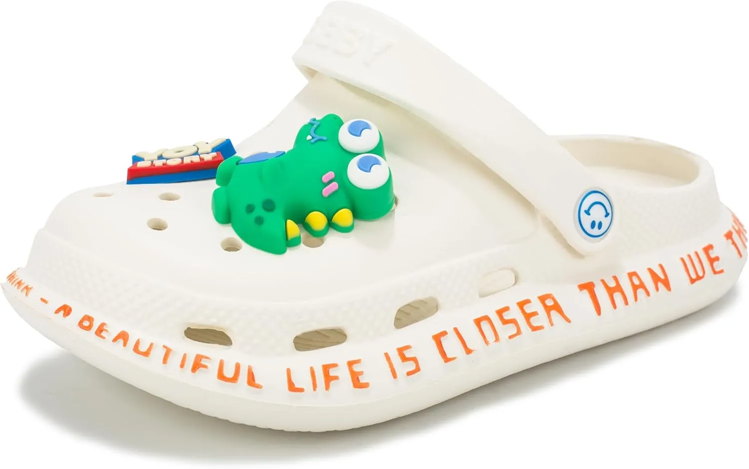 Kid's Clogs Slides Boys Girls Slippers Beach Sandals Garden Shoes with Cute 3D-DIY Decorations(Toddler/Little/Big Kids)