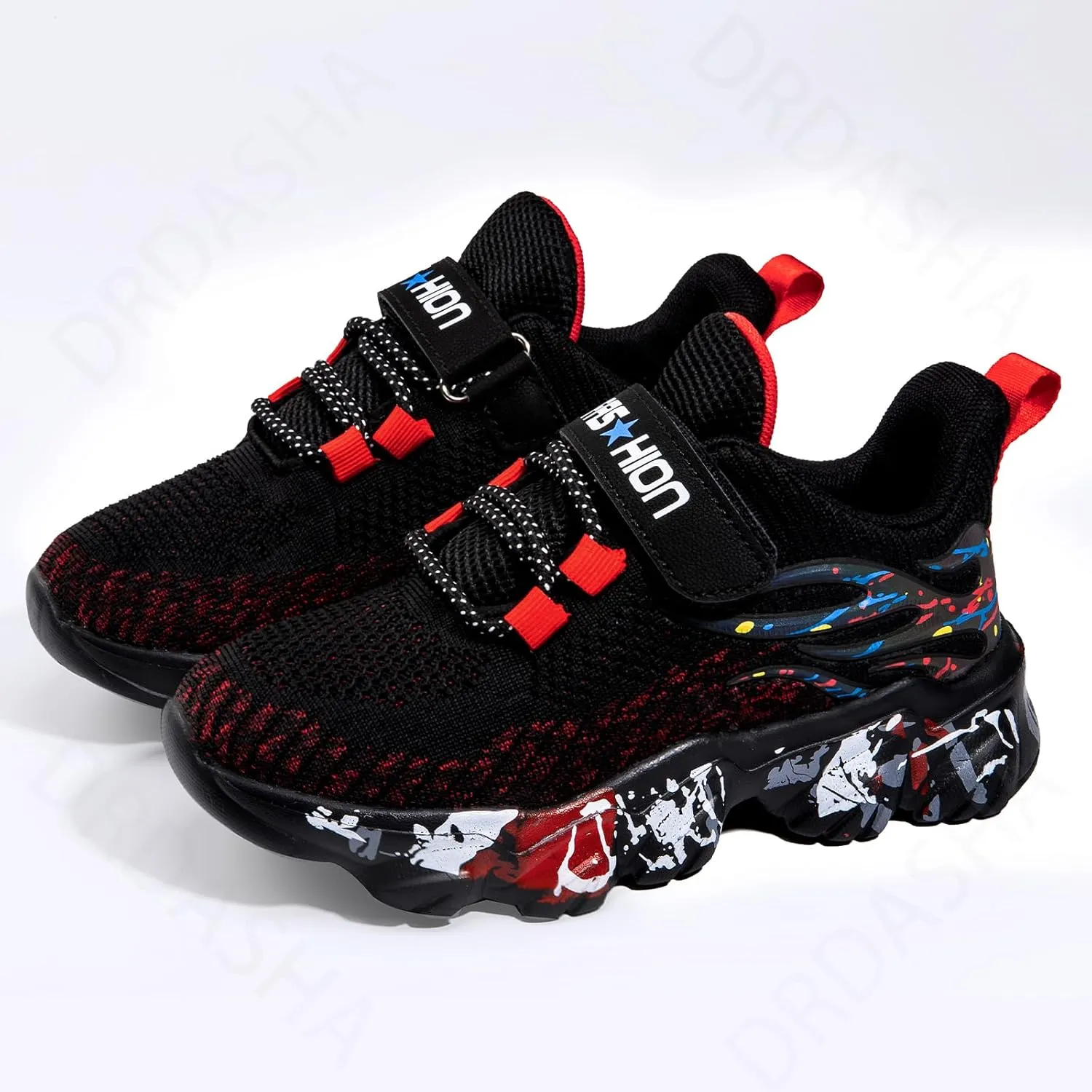 Kids Sneakers for Boys Girls Sports Tennis Breathable Walking Lightweight Running Kid Shoes