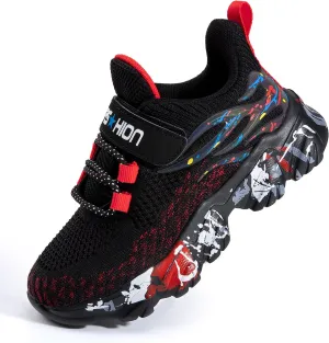 Kids Sneakers for Boys Girls Sports Tennis Breathable Walking Lightweight Running Kid Shoes