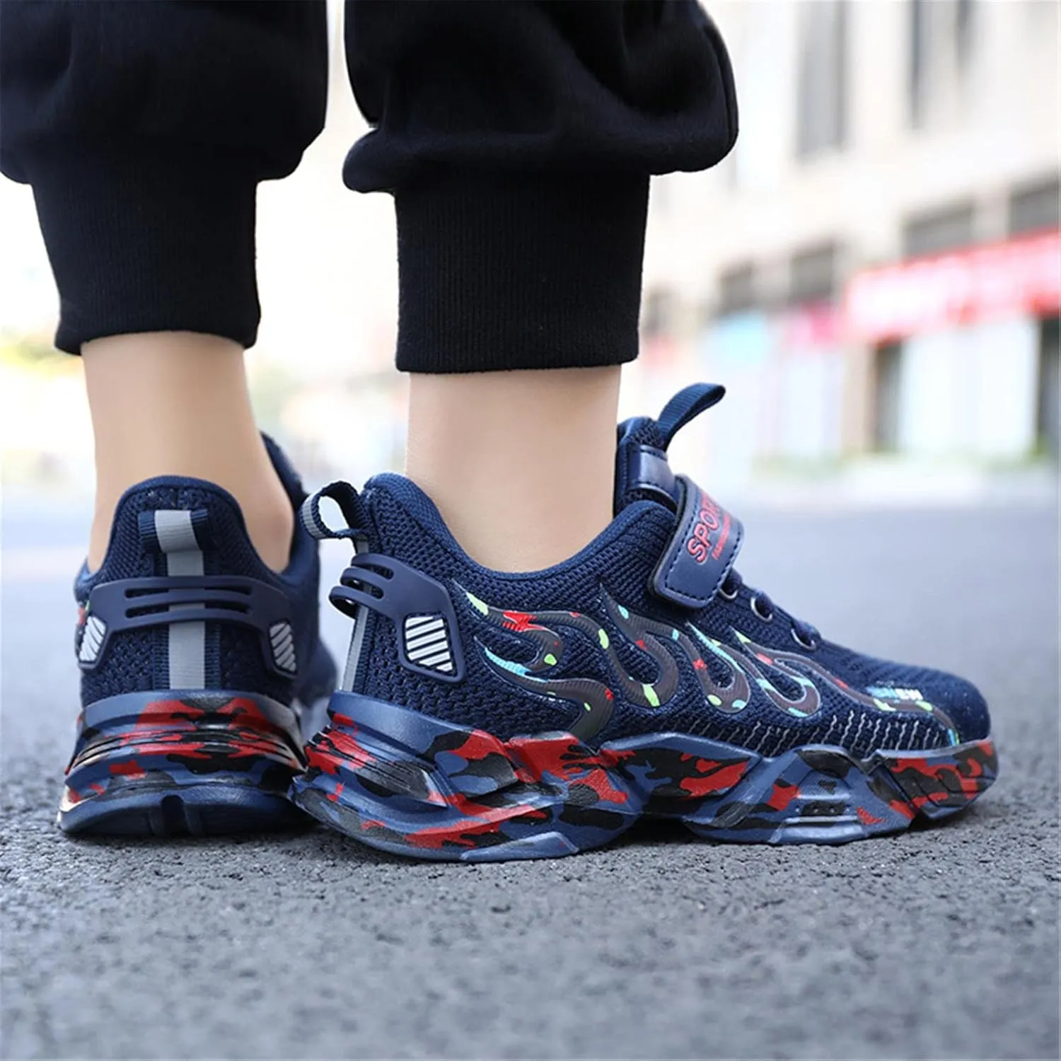 Kids Sneakers Lightweight Mesh Breathable Comfortable Running Tennis Athletic Boys Girls Shoes