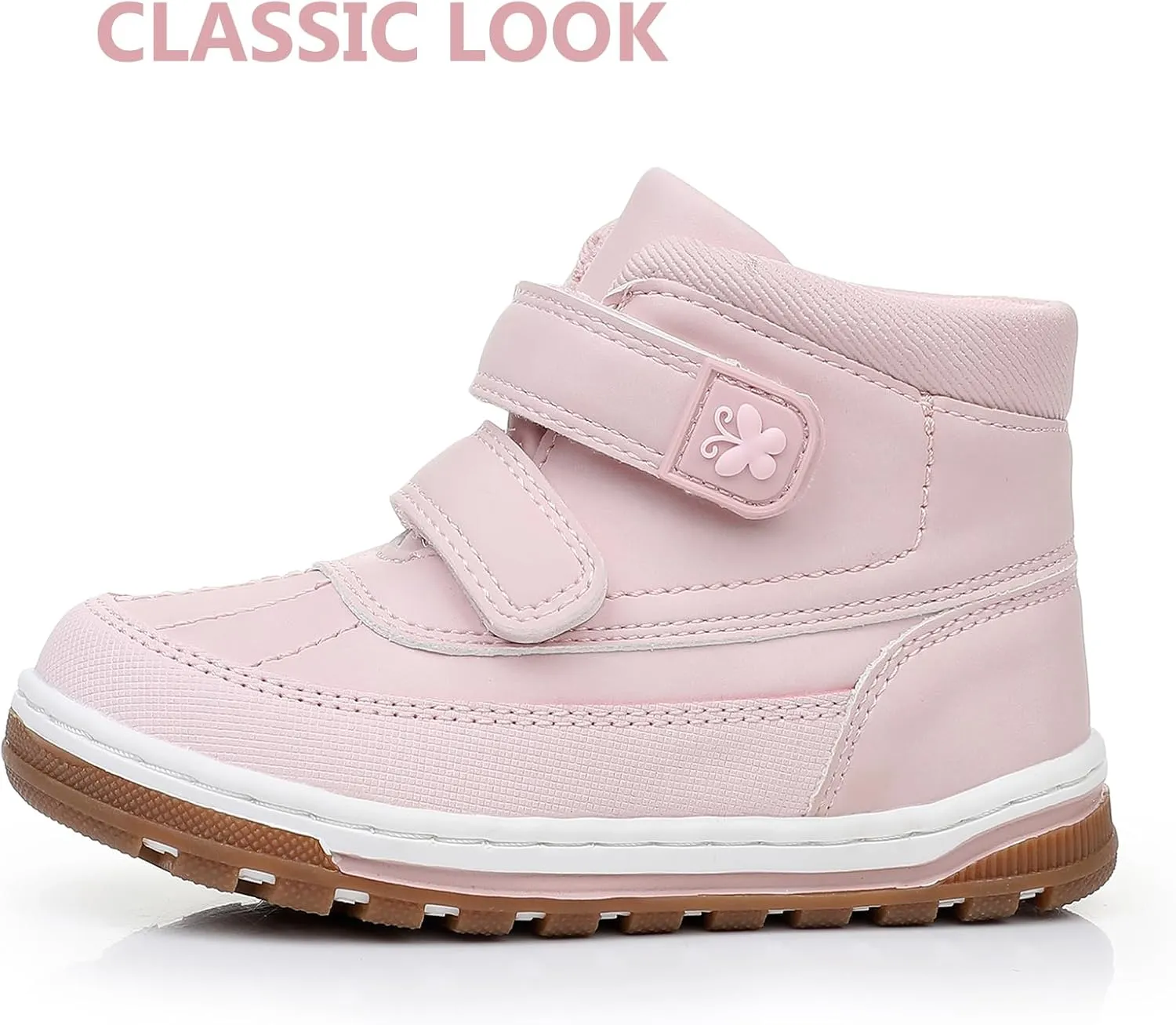 Kids Toddler Boots Boys Girls Fall Water-Resistant Strap Outdoor Ankle Boots(Toddler/Little Kid)