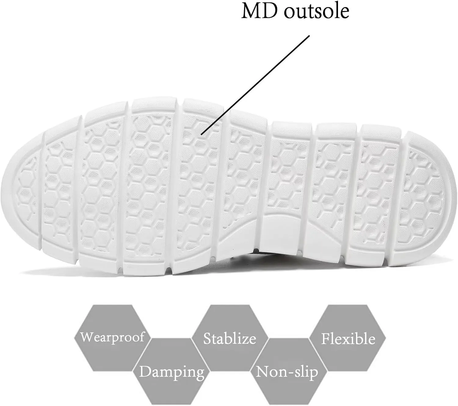 Kundork Men's Casual Dress Shoes Comfort Walking Shoes Mesh Knit Lightweight Breathable Sneakers