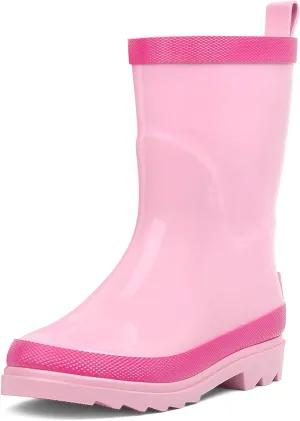 landchief Kids Rain Boots Premium Collection, Waterproof Natural Rubber Boots for Toddlers and Kids