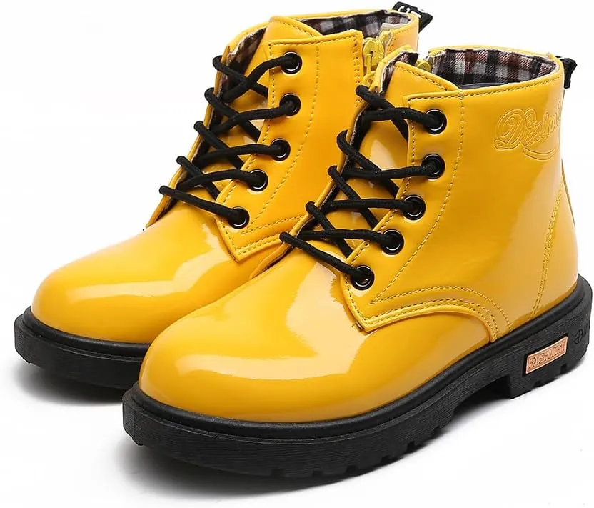 Little Kids Ankle Boots Little Girls Outdoor Combat Toddler Boots