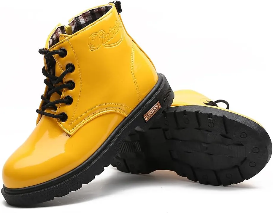 Little Kids Ankle Boots Little Girls Outdoor Combat Toddler Boots