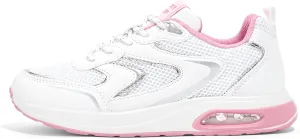 LUCKY STEP Women's Air Cushion Sneakers Rhinestone Fashion Running Gym Jogging Casual Sparkly Arch Support Walking Shoes