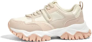 LUCKY STEP Women's Chunky Sneakers Fashion Platform Retro Tennis Casual Classic Cute Dad Anti-Slip Stylish Walking Sport Shoes