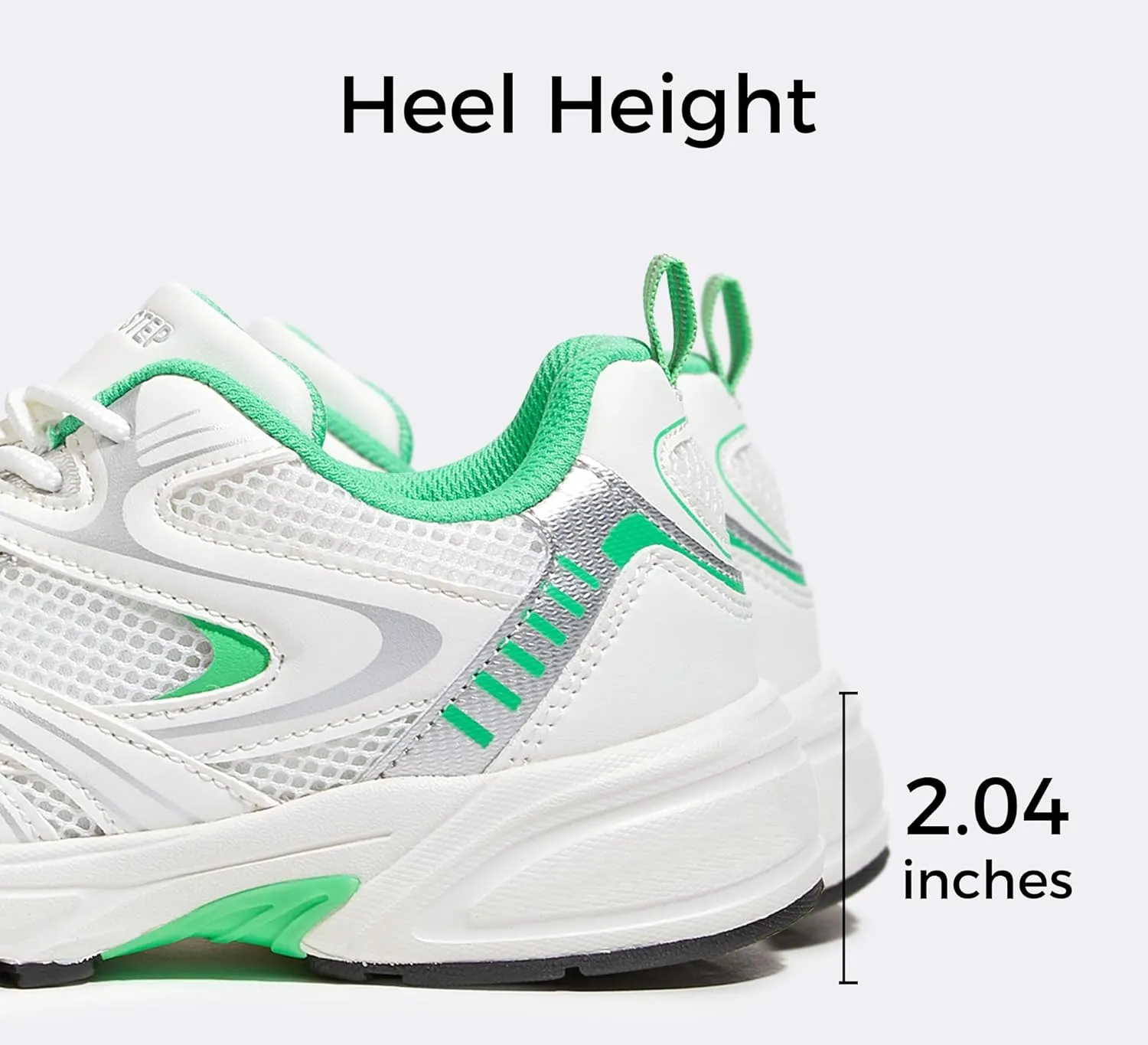 LUCKY STEP Women's Mesh Casual Fashion Sneakers Lace Up Lightweight Running Shoes Non Slip Breathable Chunky Shoes