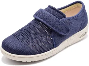 Mei MACLEOD Women's Extra Wide Shoes with Adjustable Strap Wide Width Sneakers Arthritis Edema Walking Shoes for Elderly Diabetic