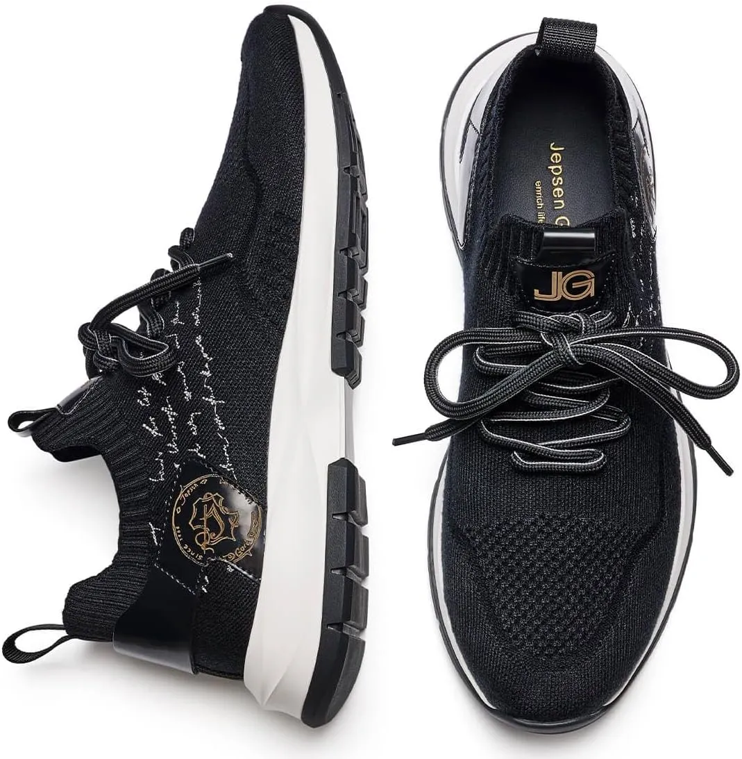 Men's Causal Dress Sneakers Breathable Wool Knit Business Walking Shoes Lightweight Comfotable Slip On Tennis Work Oxfords