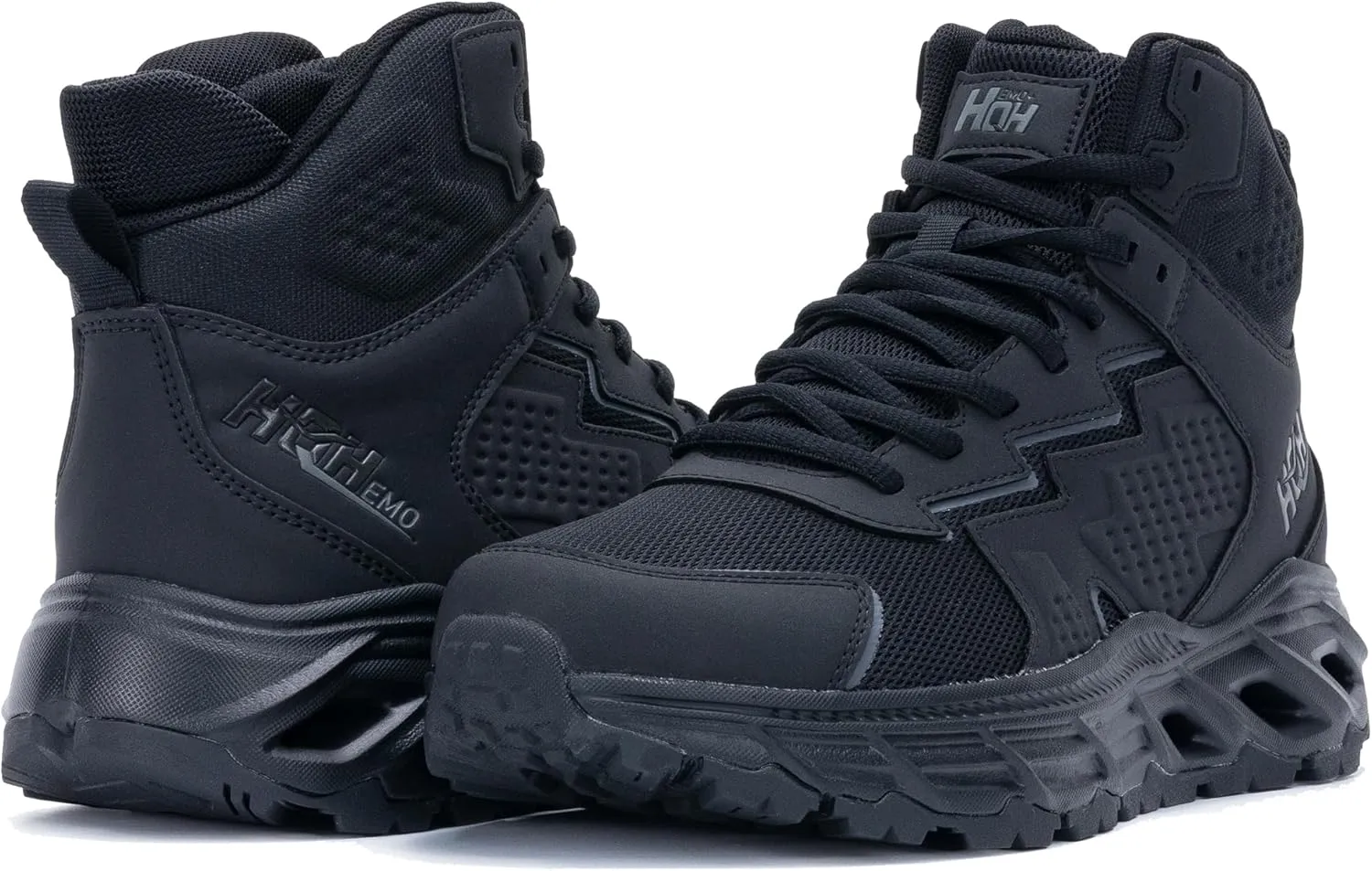 Men's Hiking Shoes Running Shoes Athletic High Top Sneakers Outdoor Three Holes Sneakers Fashion Breathable Non Slip Walking Footwear FALKON 1.0