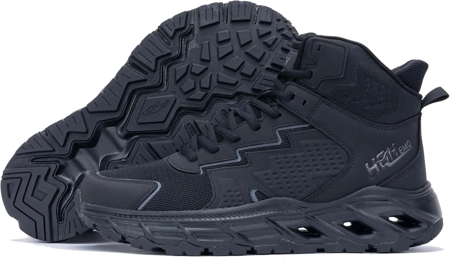 Men's Hiking Shoes Running Shoes Athletic High Top Sneakers Outdoor Three Holes Sneakers Fashion Breathable Non Slip Walking Footwear FALKON 1.0