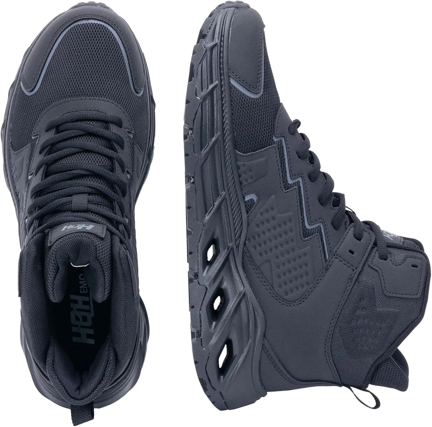 Men's Hiking Shoes Running Shoes Athletic High Top Sneakers Outdoor Three Holes Sneakers Fashion Breathable Non Slip Walking Footwear FALKON 1.0