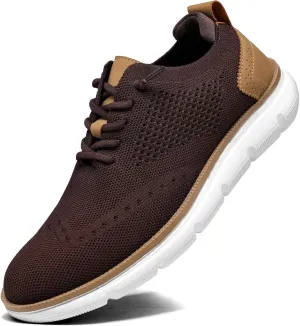 Men's Mesh Sneakers Oxfords Lace-Up Lightweight Casual Walking Shoes Dress Shoes Fashion Sneakers Walking Shoes