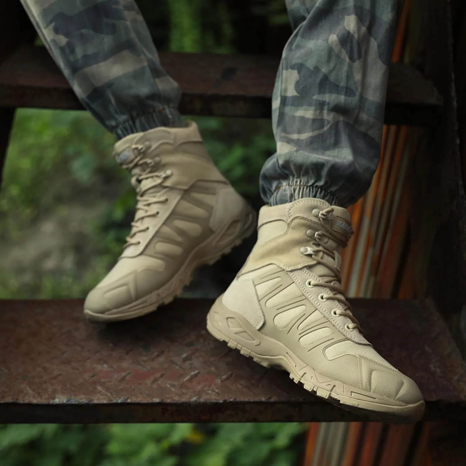 Men's Military Tactical Boots - Lightweight and Durable Work Boots for Outdoor, Combat, Jungle, Hiking, Backpacking
