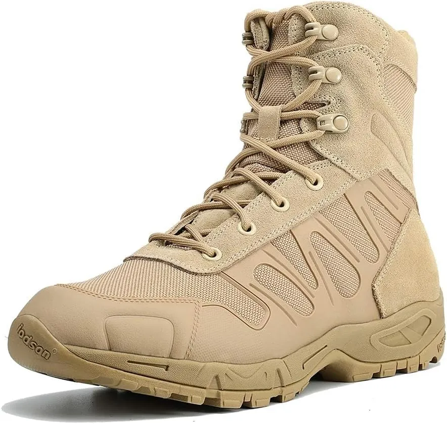 Men's Military Tactical Boots - Lightweight and Durable Work Boots for Outdoor, Combat, Jungle, Hiking, Backpacking
