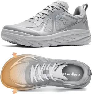 Men's Orthopedic Diabetic Wide Running Shoes: Comfortable Arch Support Plantar Fasciitis Sports Sneakers, Casual Orthotic Swollen Tennis Work Walking Shoes for Foot and Heel Pain Relief