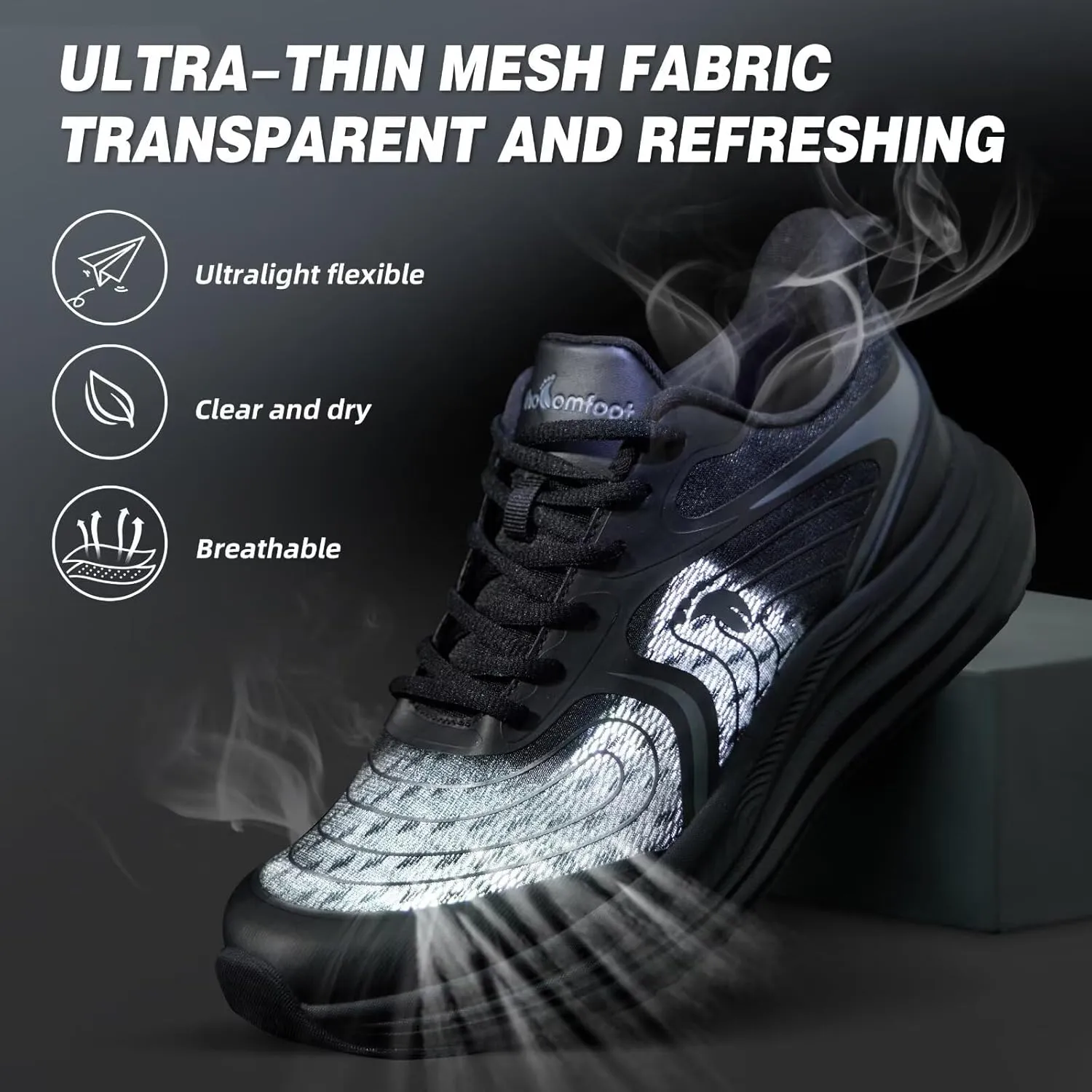 Men's Orthopedic Road Running Shoes: Comfortable Casual Plantar Fasciitis Arch Support Athletic Sports Sneakers, Orthotic High Arch Cushion Tennis Gym Work Walking Shoes for Foot Heel Pain Relief