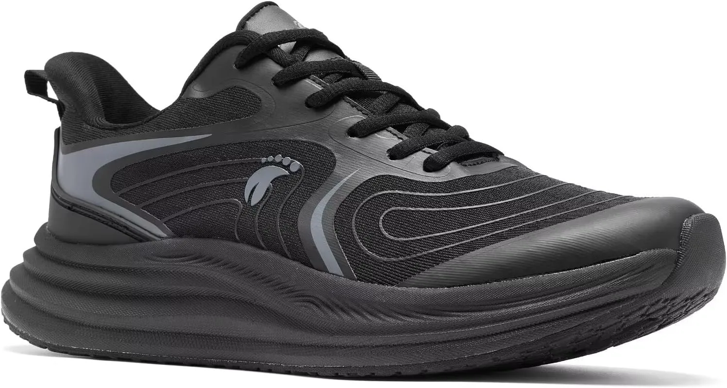 Men's Orthopedic Road Running Shoes: Comfortable Casual Plantar Fasciitis Arch Support Athletic Sports Sneakers, Orthotic High Arch Cushion Tennis Gym Work Walking Shoes for Foot Heel Pain Relief