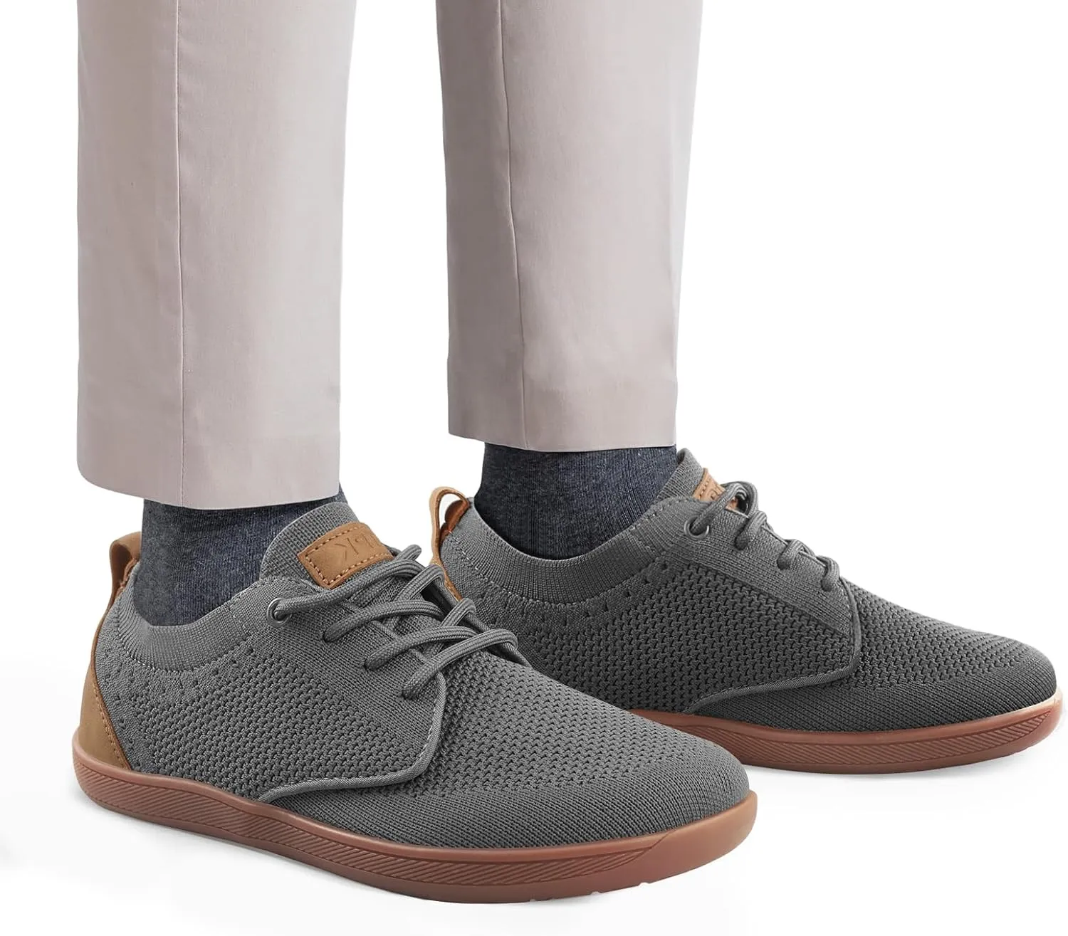 Men's Oxfords Shoes Wide Toe Box Dress Sneakers Fashion Business Casual Shoes Barefoot Zero Drop Walking Shoes