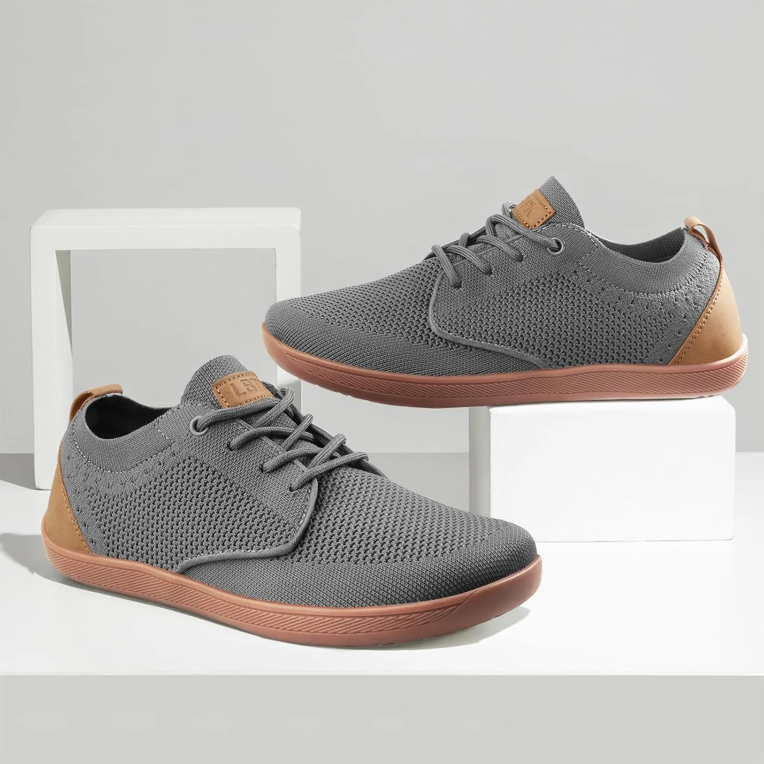 Men's Oxfords Shoes Wide Toe Box Dress Sneakers Fashion Business Casual Shoes Barefoot Zero Drop Walking Shoes