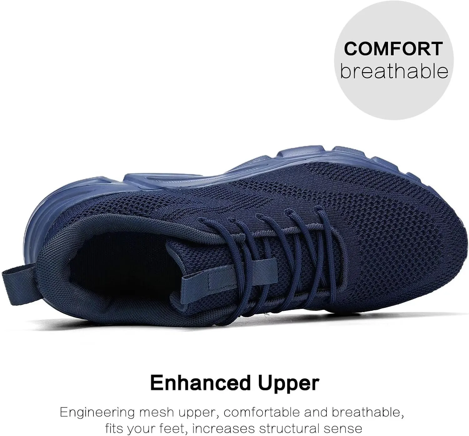 Mens Road-Running Shoes Walking Shoes Fashion Athletic Sneakers Working Gym Comfort Lightweight Mesh Shoes