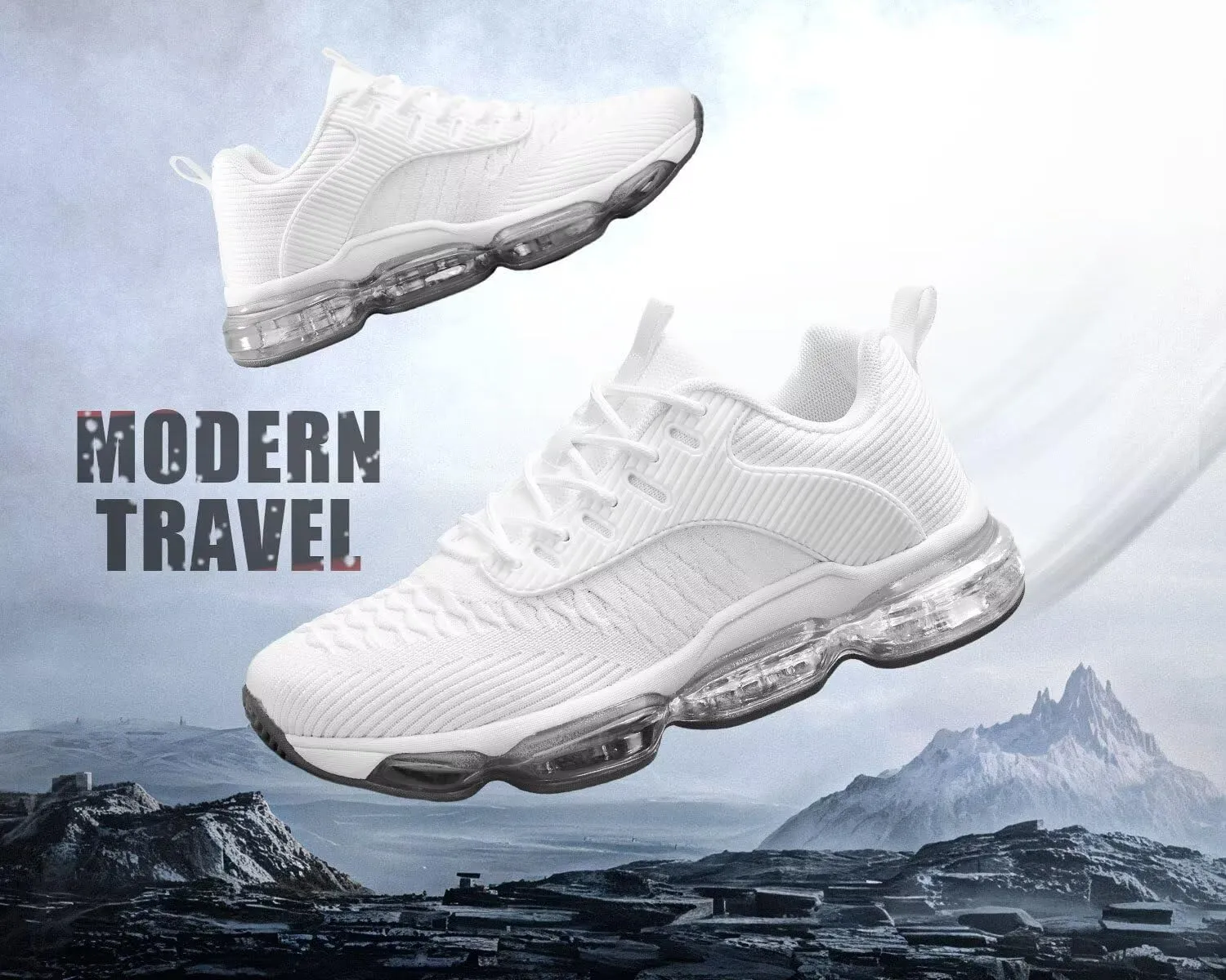 Mens Running Shoes Air Low Top Comfort Walking Lace Up Sneakers Breathable Fashion Tennis Sport Gym Fitness Cross Trainers