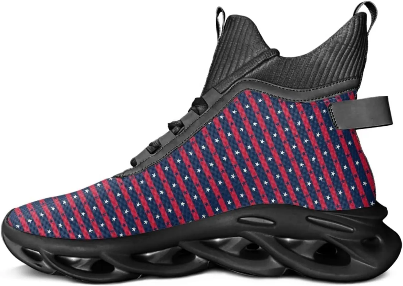 Men's Shoes High Top Blade Shoes Non Slip Athletic Sneakers for Running, Fitness