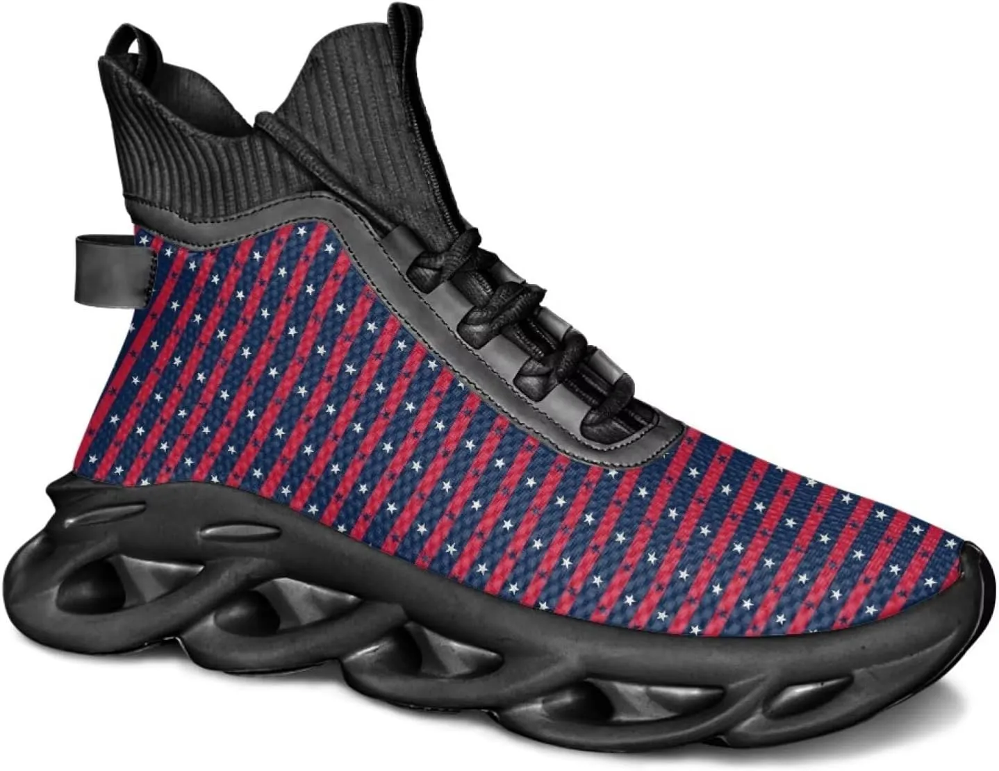Men's Shoes High Top Blade Shoes Non Slip Athletic Sneakers for Running, Fitness