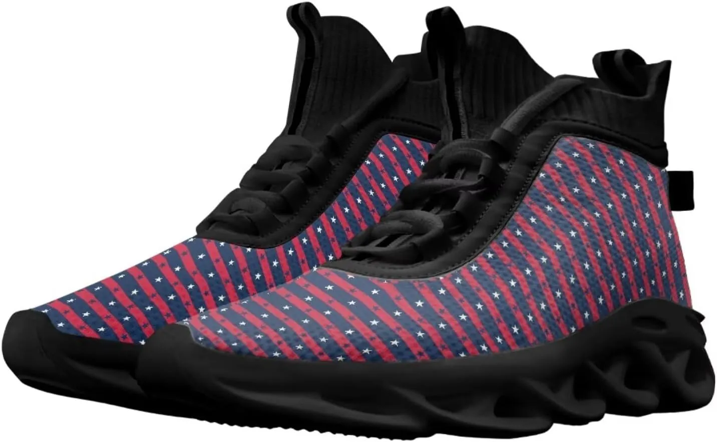 Men's Shoes High Top Blade Shoes Non Slip Athletic Sneakers for Running, Fitness