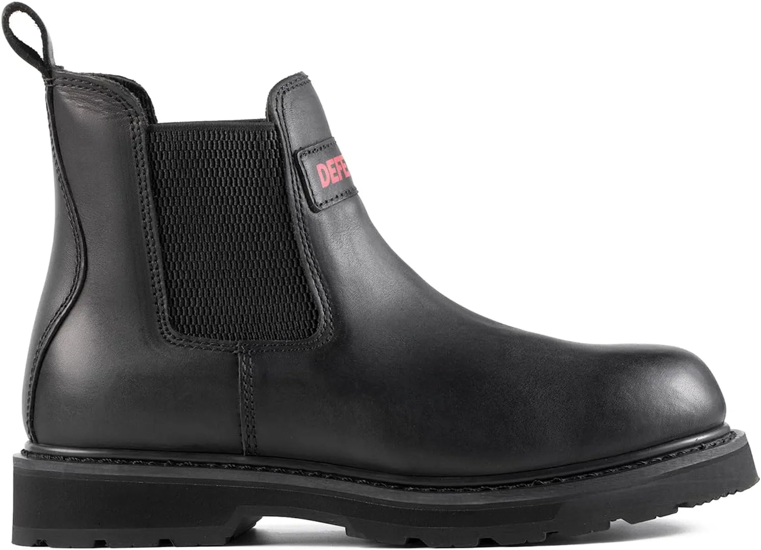 Men's Slip On Chlesea Work Boots for Men, Comfortable, Water Resistant, Full Grain Leather, Slip-Resistant, Goodyear Welt, EH S2432