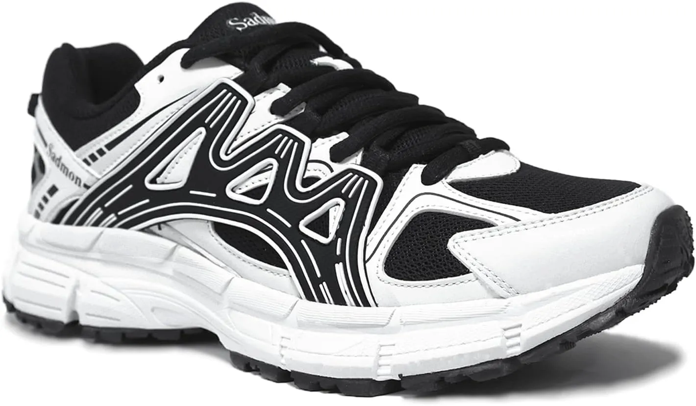 Men's Slip Resistant Trail Running Shoes - Supportive Athletic Shoes for Outdoor Fitness Walking, Road Running and Gym Training