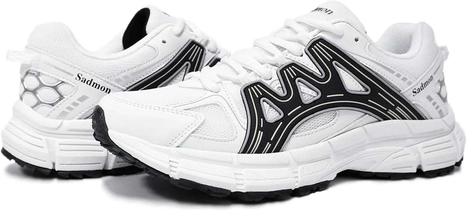 Men's Slip Resistant Trail Running Shoes - Supportive Athletic Shoes for Outdoor Fitness Walking, Road Running and Gym Training