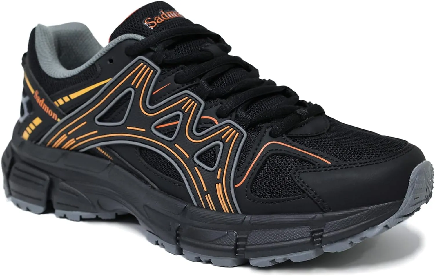 Men's Slip Resistant Trail Running Shoes - Supportive Athletic Shoes for Outdoor Fitness Walking, Road Running and Gym Training