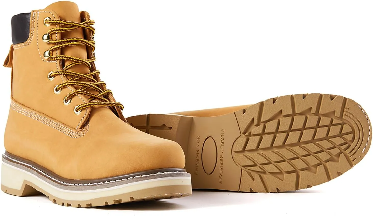 Men's SureTrack 6" Leather Soft Toe Work Boots for Men, Slip-Resistant, Goodyear Welt, EH 84101