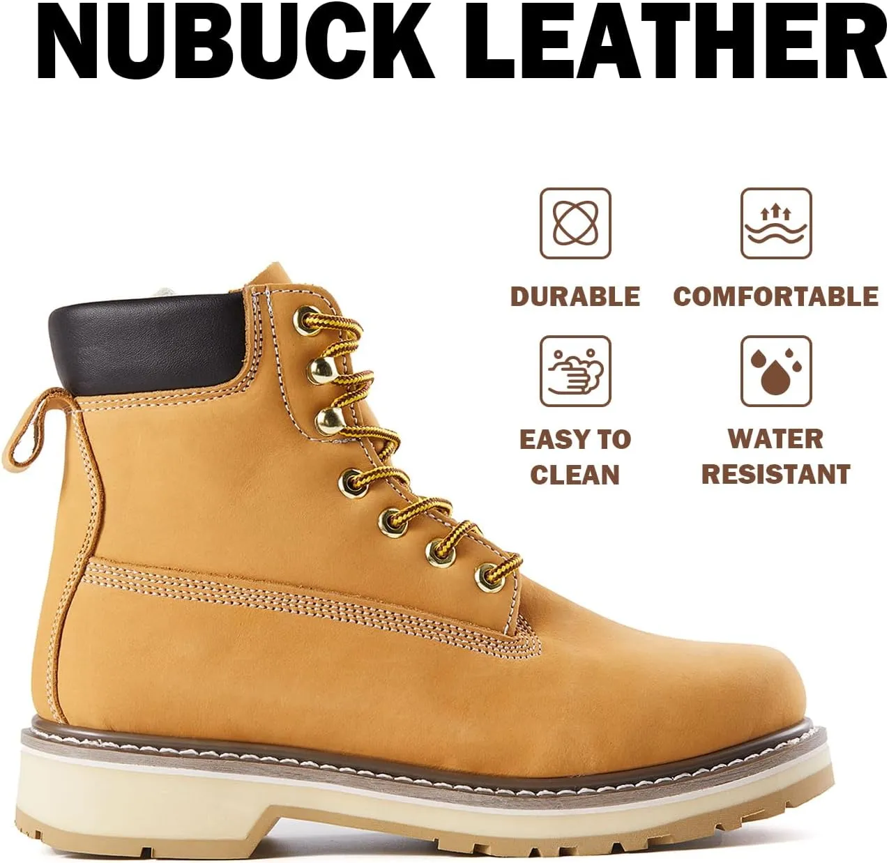 Men's SureTrack 6" Leather Soft Toe Work Boots for Men, Slip-Resistant, Goodyear Welt, EH 84101