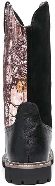 Men's Western Boots,Men's Cowboy Boots,Men's Outdoor Casual Leather Boots,Biker Boots,Leaf Graffiti Design,Fashion and Comfortable,Non-slip,Durable and Soft