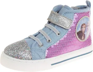 Minnie Mouse Frozen Encanto Sneakers Casual Canvas - Kids Girls Snow White Elsa Maribel Character Slipon Shoes (Sizes 6-12 Toddler - Little Kid)