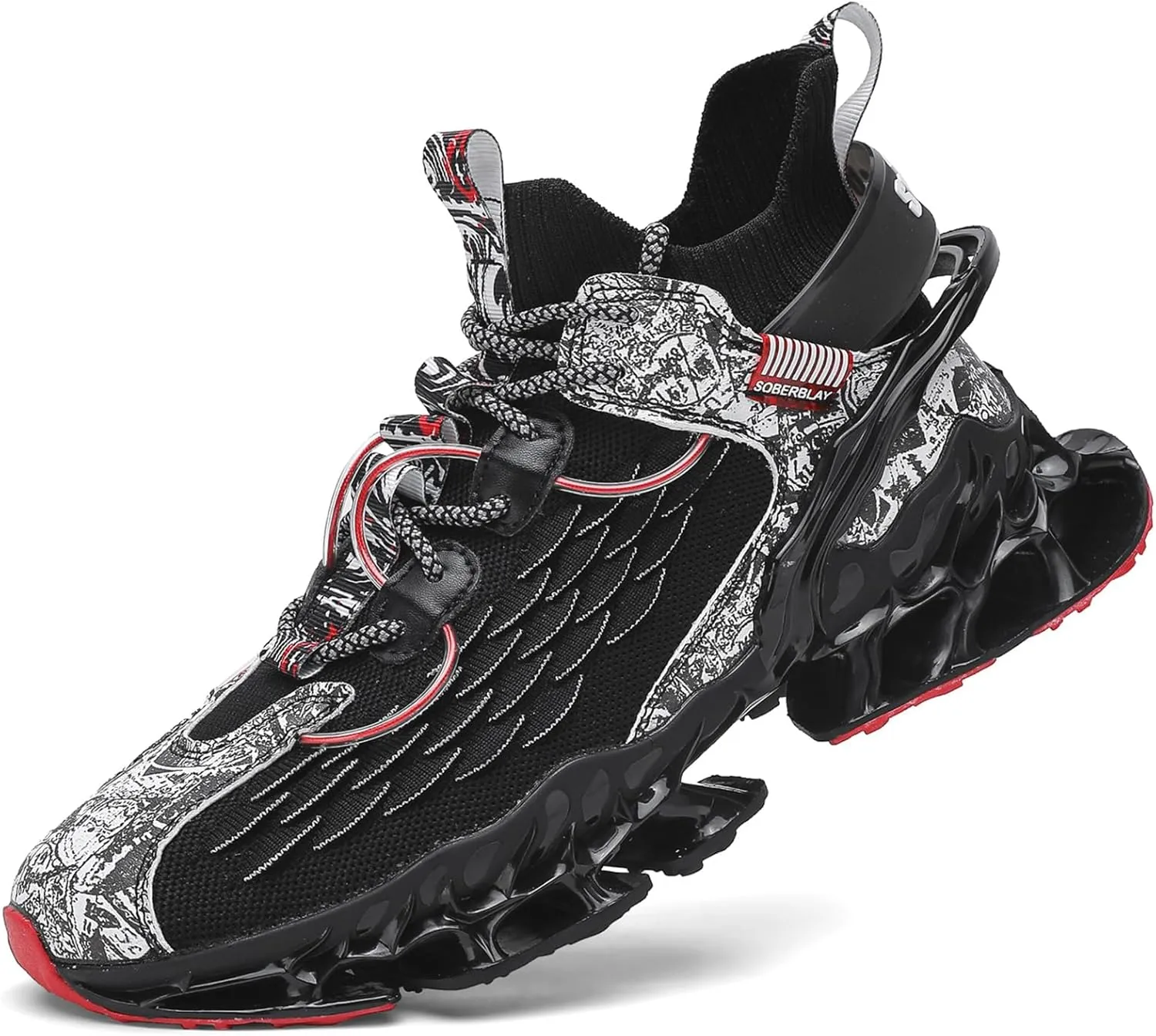 Moodeng Men's Waking Shoes Sport Running Shoes Supportive Outdoor Fashion Sneakers
