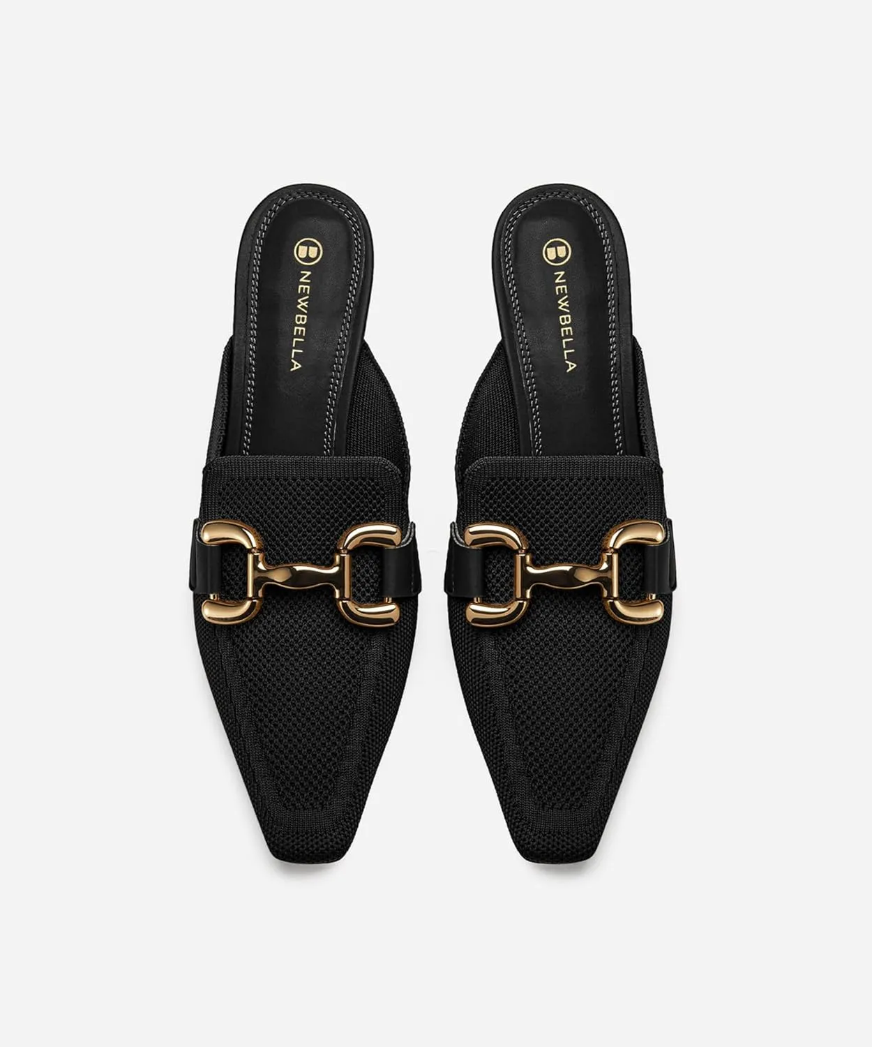 Mousse FIT Women's Elegant Square Toe Heeled Mules