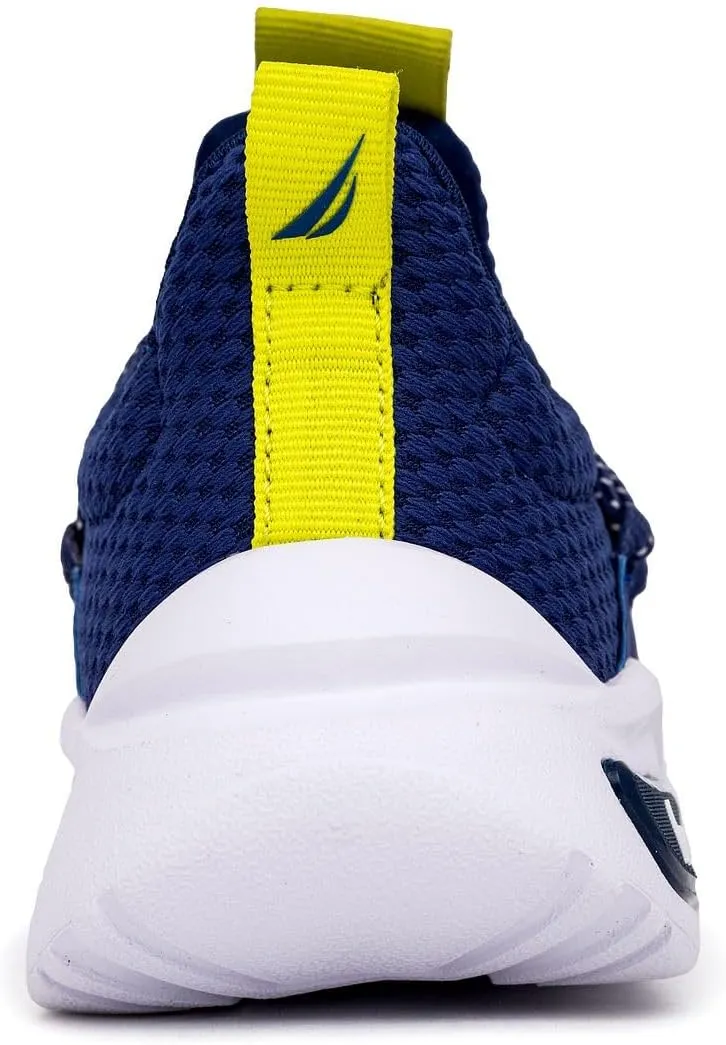 Nautica Kids Athletic Slip-On Sneakers - Comfortable Bungee Running Shoes for Boys and Girls - Stylish and Supportive Footwear for Active Kids (Big Kid/Little Kid/Toddler)