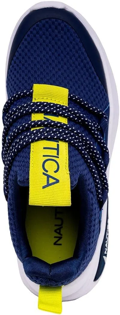 Nautica Kids Athletic Slip-On Sneakers - Comfortable Bungee Running Shoes for Boys and Girls - Stylish and Supportive Footwear for Active Kids (Big Kid/Little Kid/Toddler)