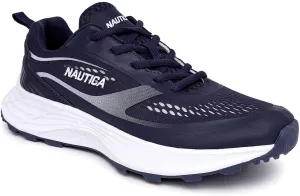 Nautica Men's Lace-Up Sneakers - Max Cushioning Running, Walking, Tennis Shoes - Comfortable Enhanced Support Athletic Sneakers-Balacava