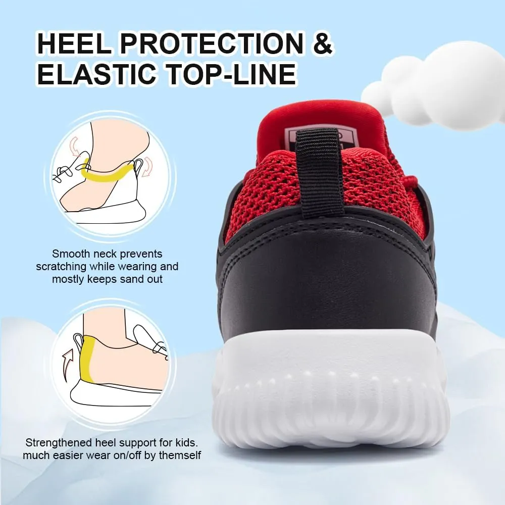 nerteo Kids Tennis Shoes |Running Athletic Footwear for Boys & Girls | Lightweight Breathable Walking Gym Sneakers for Little Kid/Big Kid