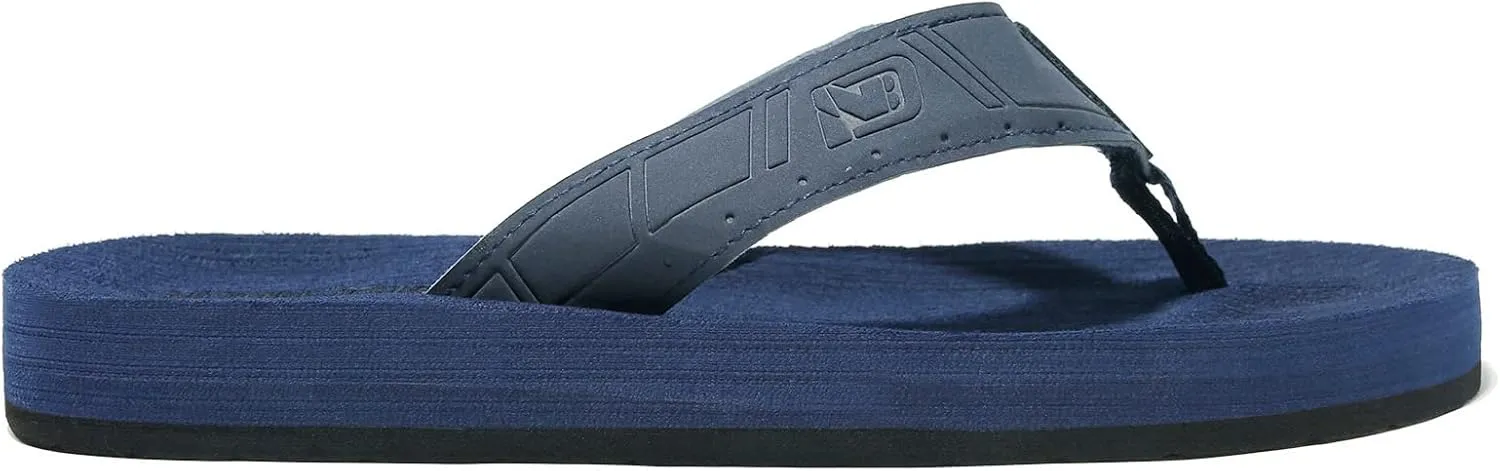 NewDenBer Mens Flip Flops Comfortable Thong Sandals Lightweight Summer Beach Sandals